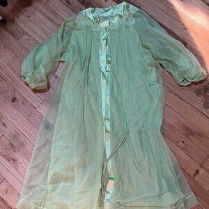 Vintage 1940's nightgown and overcoat